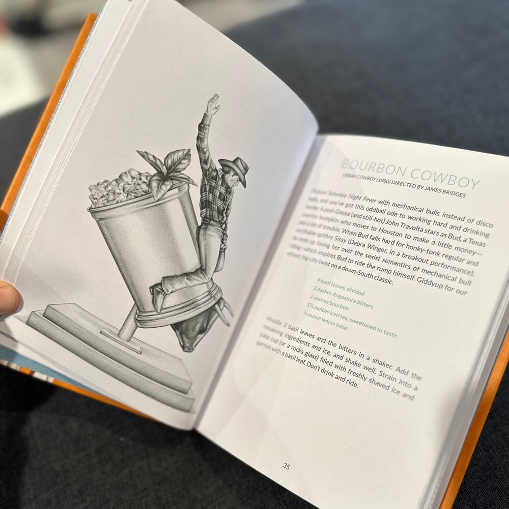 Gone with the gin Hollywood themed cocktail book - Picture 3 of 5